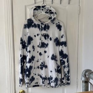 Vans Blue and White Tie-Dye Hoodie